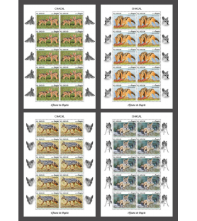 ANGOLA - 2019 - Šakal - 4x...