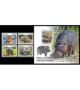 ANGOLA - 2019 - Ippopotamo...